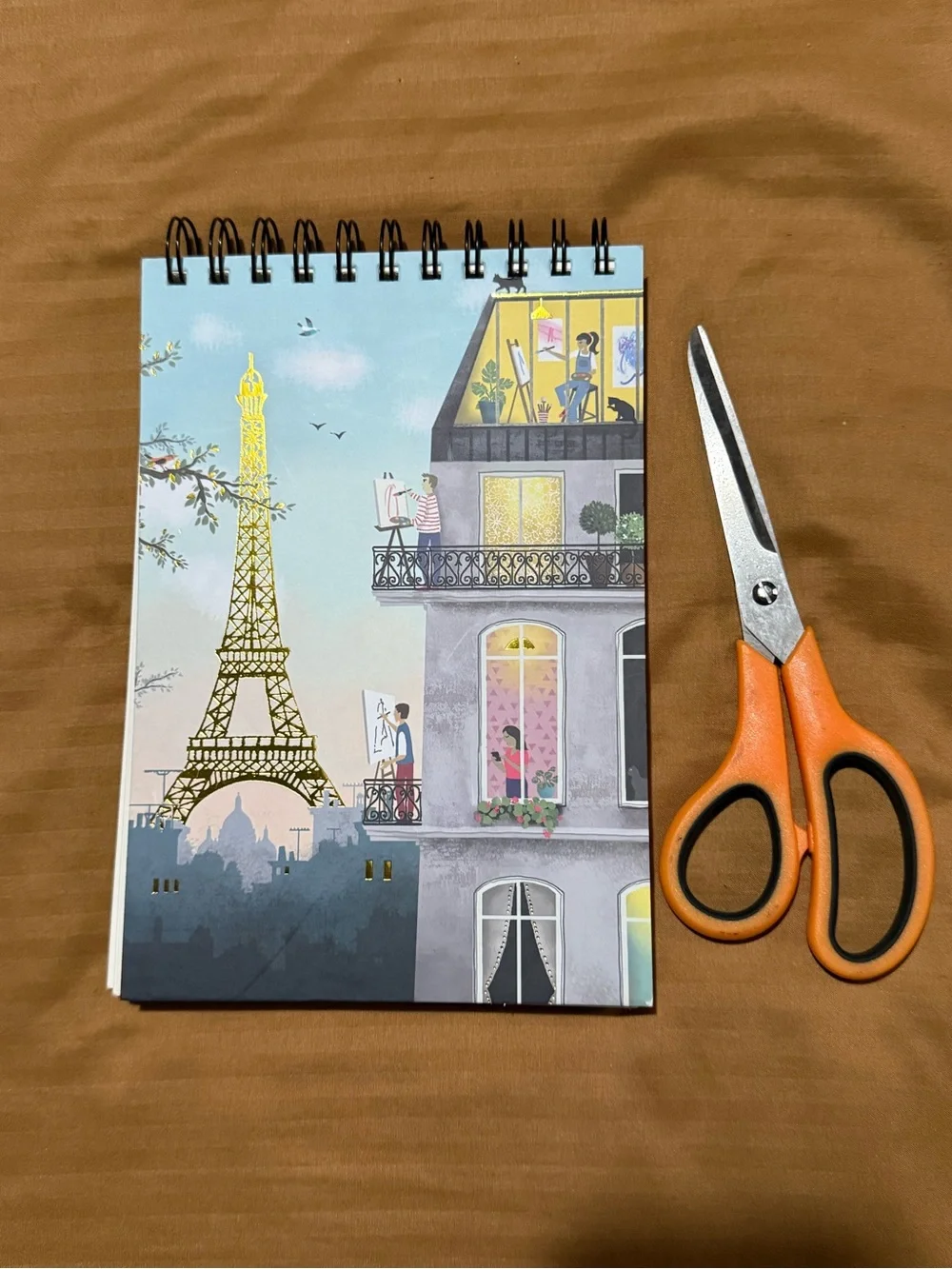 Cartes d’Art Paris Eiffel Tower Spiral Notebook Journal